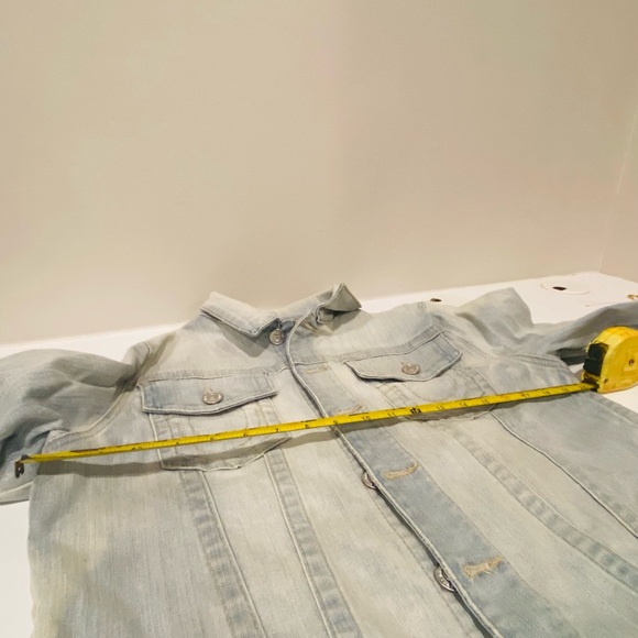 True Religion Oversized Cropped Jean Jacket “trucker jacket” - Picture 10 of 14